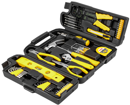 Zestaw narzędziowy klucze nasadowe imbudowe wkrętaki młotek bity 3/8" 130el WMC