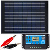 Zestaw solarny fotowoltaiczny 20W 12V BLACK (Panel solarny 20W, Regulator napięcia 10A) VOLT POLSKA