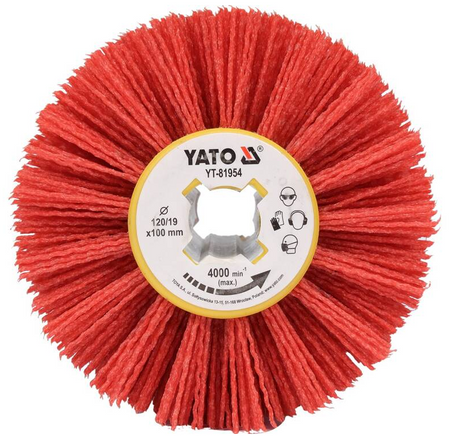 Szczotka do satyniarki walcowej nylonowa do drewna grzebień YT-81954 YATO