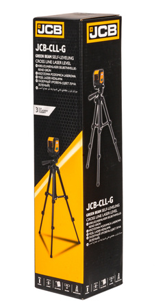 Poziomica laserowa krzyżowa 20m samopoziomująca + statyw JCB