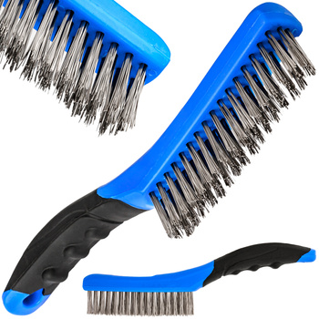 Szczotka druciana stalowa 4 rzędy 260mm FALON-TECH