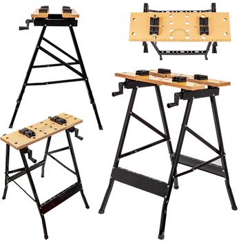 Składany stół warsztatowy metalowy z regulacją FALON-TECH