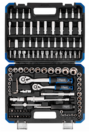 Zestaw narzędziowy warsztatowy klucze nasadowe nasadki torx Cr-V 108el SCHEPPACH