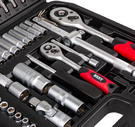 Zestaw narzędziowy kluczy nasadowych bity torx 108 szt BEST