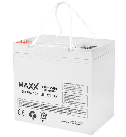 Akumulator żelowy DEEP CYCLE MAXX 60Ah 12V