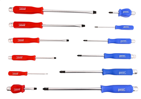 Zestaw śrubokrętów wkrętaków do pobijania 12 szt PH2 SILVER