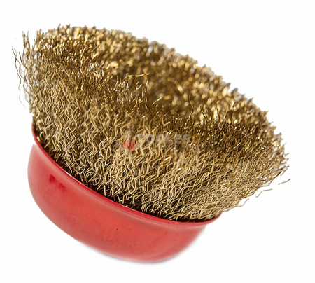 Szczotka druciana doczołowa drut mosiądz M14 75mm FALON-TECH