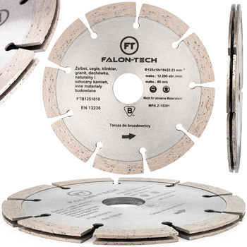 Tarcza diamentowa do bruzdownicy bruzd betonu zbrojonego 125mm FALON-TECH
