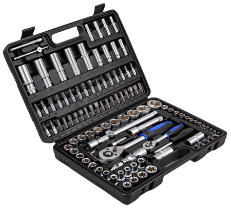 Zestaw narzędziowy klucze nasadowe bity torx 108 szt MASTIFF