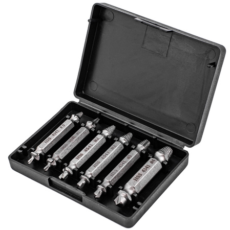 Wykrętaki do usuwania wkrętów 6 sztuk + walizka FALON-TECH