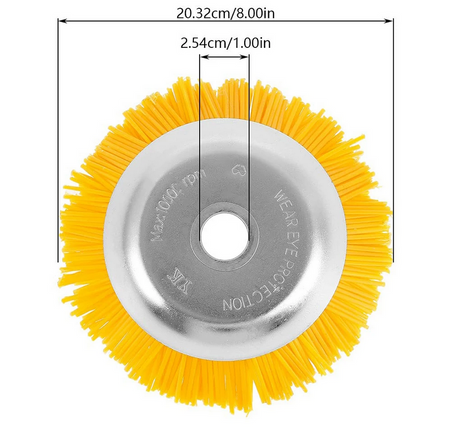Szczotka do czyszczenia kostki brukowej szczotka nylonowa do kosa spalinowa