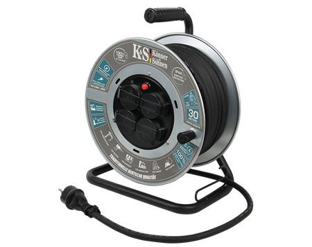 Przedłużacz bębnowy 30 m 4 gniazda KS CR-30M Könner&Söhnen KS