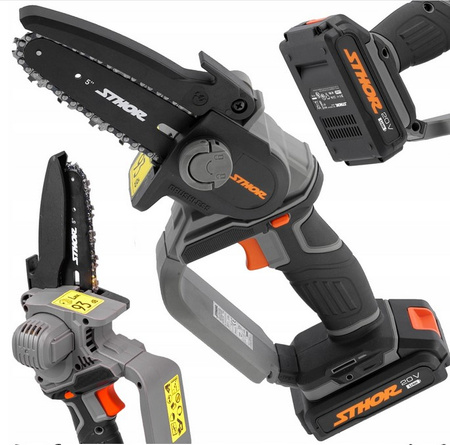 Mini pilarka piła łańcuchowa 6" 15cm akumulatorowa 20V 2Ah STOHR 78211 YATO