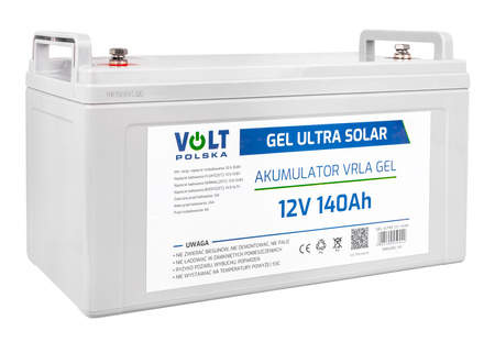 Akumulator żelowy głębokiego rozładowania 12V 140Ah GEL ULTRA SOLAR VOLT POLSKA