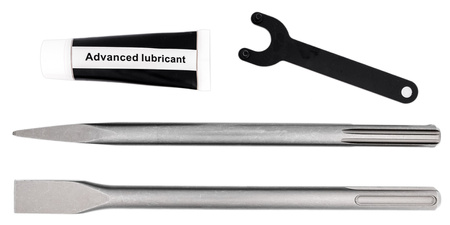 Lekki młot udarowy wyburzeniowy sds max 2 dłuta walizka 15J 1300w JCB