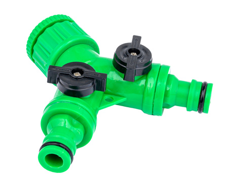 Trójnik z dwoma zaworami GW 3/4" z redukcją na 1/2" do nawadniania VOLT POLSKA