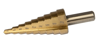 Wiertło stożkowe stopniowe tytanowe HSS 4-20 mm (wiertła) FALON-TECH
