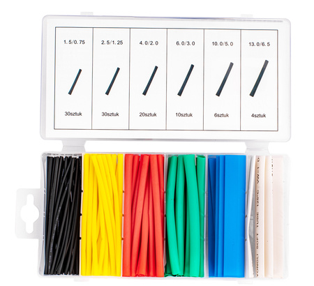 Zestaw koszulek termokurczliwych 100 sztuk oraz sortownik FALON-TECH