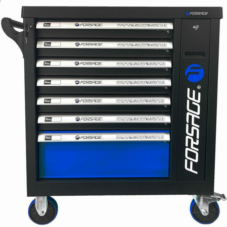 Szafka warsztatowa wózek narzędziowy z wyposażeniem klucze nasadowe 274 el. FORSAGE