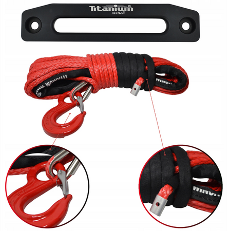 Wyciągarka wciagarka 20000lbs RENEGADE do lawety LBS 9T 24v lina syntetyczna szybka TITANIUM WINCH