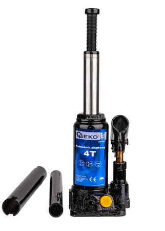 Podnośnik hydrauliczny słupkowy butelkowy żaba mocny lewarek 4T 4000 kg GEKO