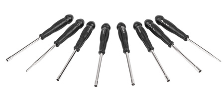 Klucze do regulacji gaźników (zestaw 8 szt. + 12 szczotek) FALON-TECH