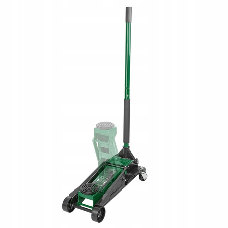 Mocny podnośnik samochodowy niskoprofilowy 2 tłoki żaba lewarek guma 3T ROCKFORCE