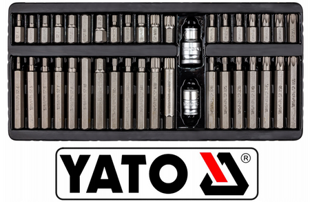 Zestaw bitó bity TORX HEX SPLINE 40 sztuk walizka YT-0400 YATO