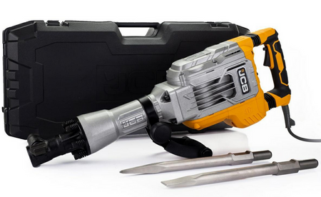 Solidny młot udarowy wyburzeniowy sds plus 2 dłuta walizka JCB 65J 1700w JCB