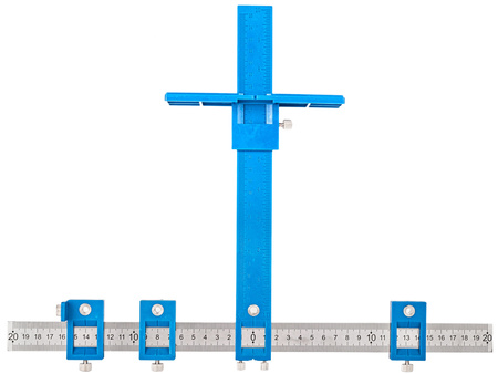 Szablon stolarski centrujący przyrząd znacznik wzór do otworów 25cm FALON-TECH