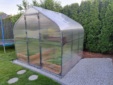 Szklarnia ogrodowa poliwęglan premium plus 250x200 5m2 kolor antracyt PTF
