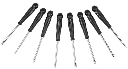 Klucze do regulacji gaźników (zestaw 8 szt. + 12 szczotek) FALON-TECH