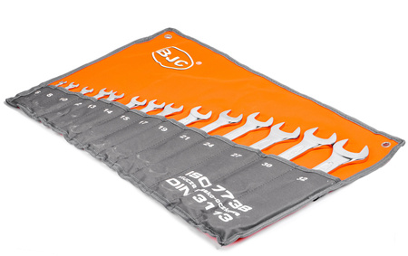 Zestaw kluczy płasko-oczkowych 6-32 14szt BJC