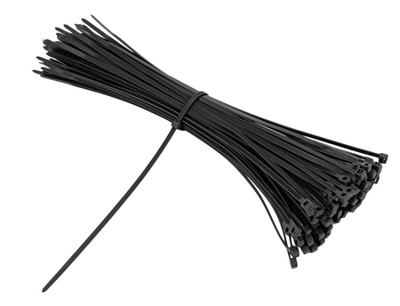 Opaski zaciskowe kablowe 250x3.6mm czarne 100el GEKO