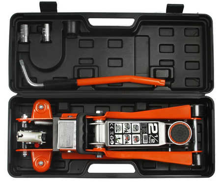 Podnośnik samochodowy niskoprofilowy lewarek żaba walizka 2,5 T BJC