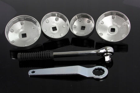 Klucze do filtrów oleju nasadowe 23 sztuk SILVER