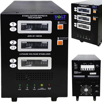 Stabilizator napięcia AVR PRO 10000 VA 3 fazy VOLT POLSKA