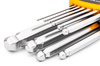 Zestaw klucze imbusowe wkrętaki imbusy crv z kulką 10el 1,27-10mm JCB