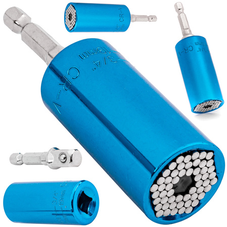 Nasadka uniwersalna CRV z adapterem 7-19 mm 1/4-3/4 klucz nasadowy FALON-TECH