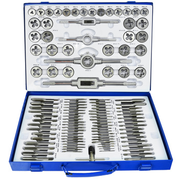 Zestaw narzynki gwintowniki kalibrowniki 110 sztuk SILVER