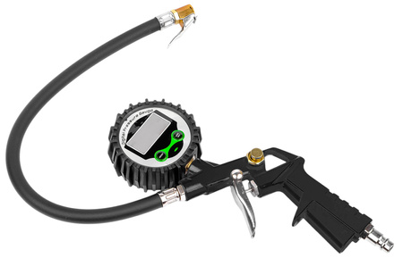 Pistolet do pompowania kół cyfrowy manometr lcd pompka samochodowa 18 bar FALON-TECH