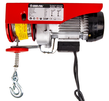 Wciągarka wyciągarka elektryczna linowa warsztatowa 250kg 540W MAR-POL