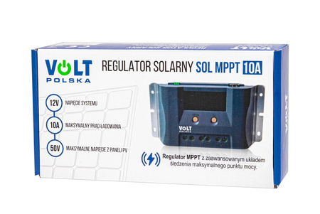 Regulator napięcia paneli ładowania solarnych MPPT 12V 10A VOLT POLSKA
