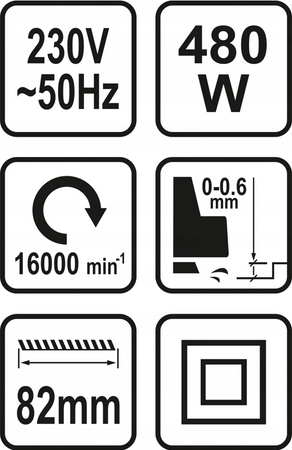 Strug elektryczny do drewna 480W YATO