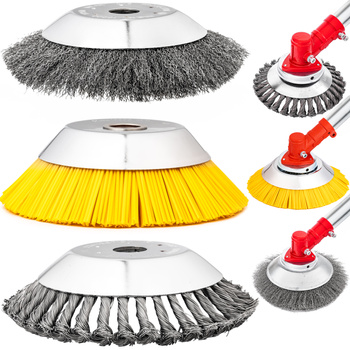 Szczotki do czyszczenia kostki brukowej do kosy spalinowej druciana nylonowa