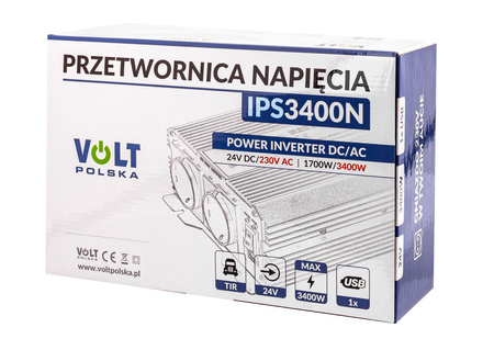 Przetwornica napięcia prądu IPS-3400N (24V/230V/3400W) VOLT POLSKA