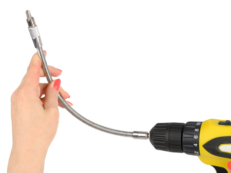 Przedłużka elastyczna do bitów wkrętarki 1/4" 30 cm FALON-TECH