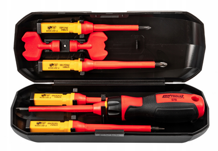 Zestaw wkrętaki izolowane śrubokręty dla elektryka solidne 1000v 8el AW TOOLS