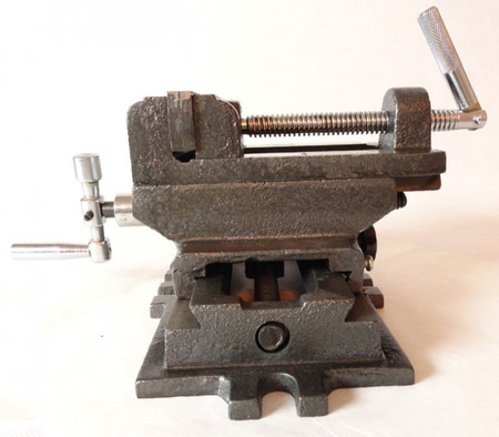 Imadło maszynowe krzyżowe dwuosiowe 100mm GEKO