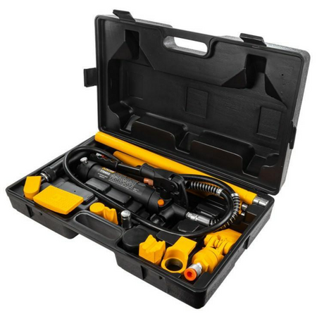 Rozpieraki hydrauliczne komplet blacharski 4 tony + akcesoriaJCB